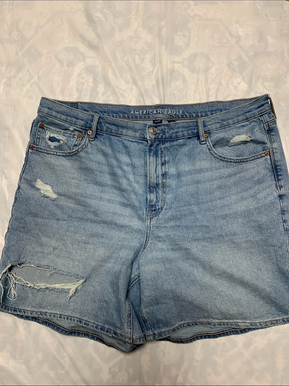 American Eagle Relaxed Shorts Denim Jean Jorts Plus Size 18